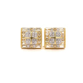 Mystique 925 CZ Gold Earrings